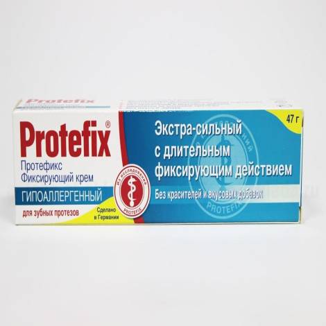 Крем Протефикс фикс. для зубных протезов 40 мл экстра-сильный гипоаллергенный