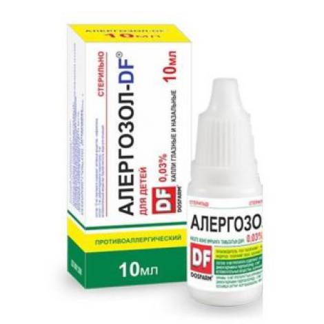 Алергозол-DF 0,03% 10,0 капли во флаконах-капельницах