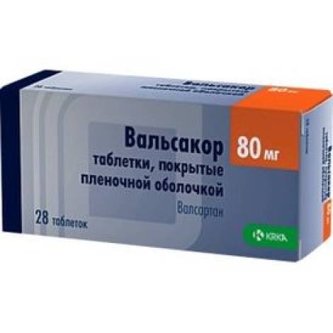 Вальсакор 80 мг №28 табл.