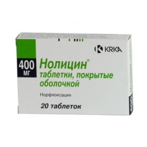 Нолицин 400мг №20 табл.