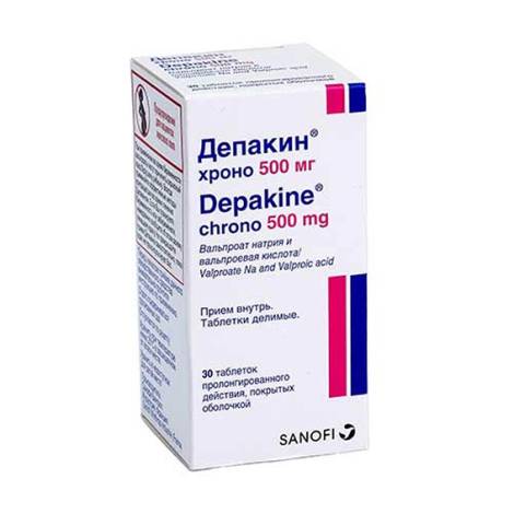 Депакин хроно 500 мг №30 табл.