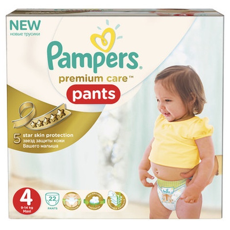 Подгузники Pampers- трусики 4 №22