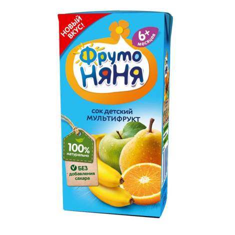 Сок 200,0 Фрутоняня мультифруктовый