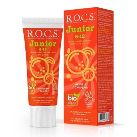 Зубная паста Rocs 74,0 Junior Фруктовая радуга (6-12 лет)