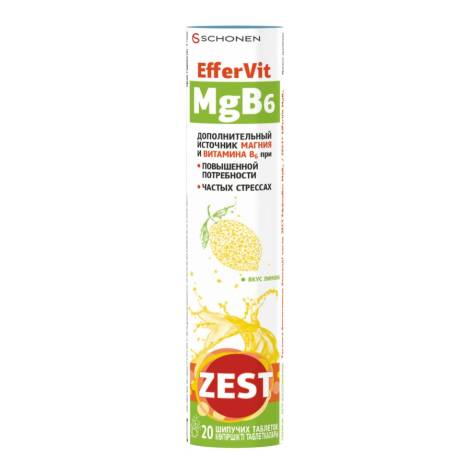 ЗЕСТ Еффервит MgB6 №20 табл. шип. 