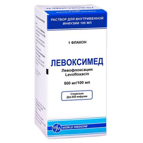 Левоксимед 500мг 100,0 р-р для инфузий