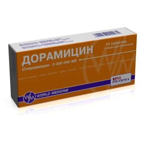 Дорамицин 3 млн.МЕ №10 табл.