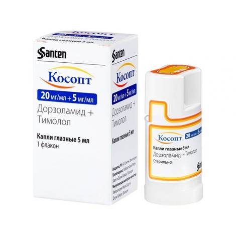 Косопт БК 20мг/мл+ 5мг/мл 10 мл капли глазные