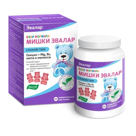 Бэби Формула Мишки №60 Спокойствие жев. пастилки