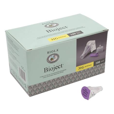 Игла для инсулиновой шприц-ручки Bioject стер. 31G (0,25х5мм)