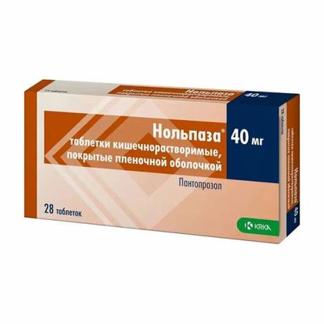Нольпаза 40 мг №28 табл.