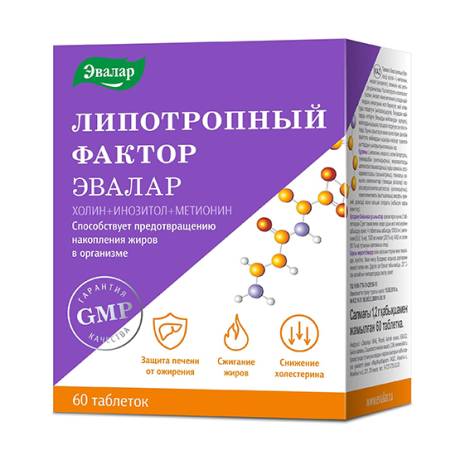 Липотропный фактор 1,2 г №60 табл.